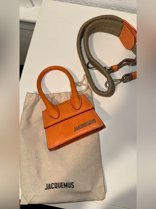 Jacquemus Handbags - Jacquemus Orange Mini Le Chiquito-Style Top Handle Bag